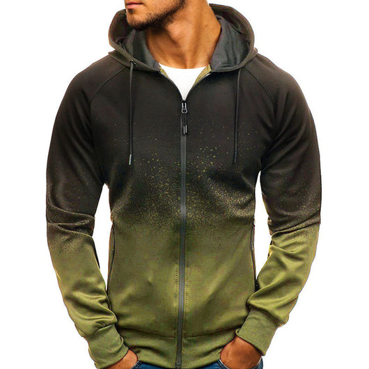 Sudadera con Capucha de Impresión 3D Degradado - Diseño Moderno para Hombre - Image 2