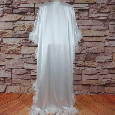 Vestido Africano Suelto de Lujo con Manga Murciélago y Abertura Alta - Image 11