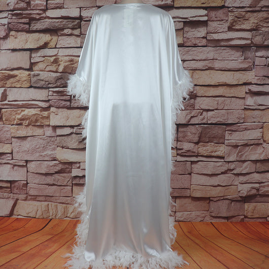 Vestido Africano Suelto de Lujo con Manga Murciélago y Abertura Alta - Image 11