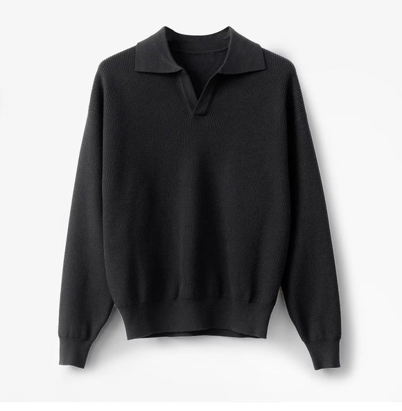 Men's Loose Solid Color Long Sleeve T-Shirt
