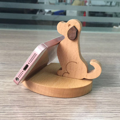 Soporte Personalizado para Teléfono en Madera de Haya con Monedero Integrado - Image 9