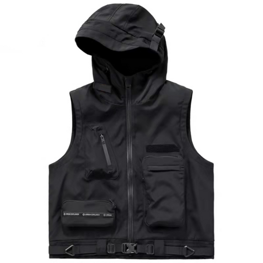 Chaleco Deportivo Acolchado con Capucha y Bolsillos Funcionales - Image 11