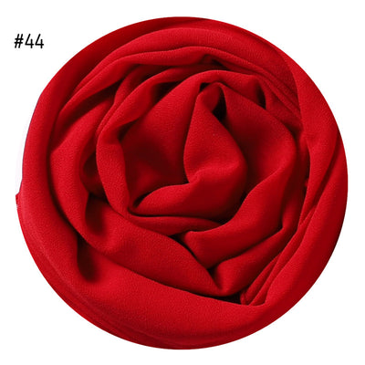 Pañuelo de Gasa de Perla Liso y Versátil para Mujer - Image 9