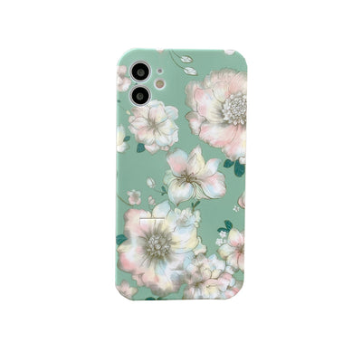 Funda para teléfono con flores y fondo verde - Image 6