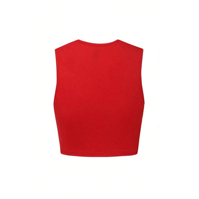 Musculosa Deportiva Personalizada Roja con Impresión Digital - Image 2