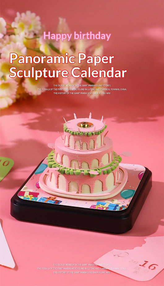 Calendario de Papel Troquelado 3D - Bloc de Notas con Diseño Artístico - Image 11