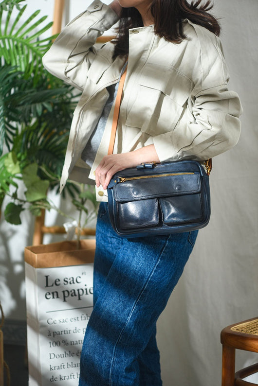 Bolso Crossbody de Cuero Artesanal Estilo Británico para Mujer - Image 14