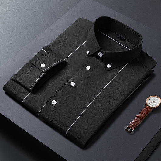 Camisa Rayada para Hombre Estilo Verano Tela Ligera - Image 8
