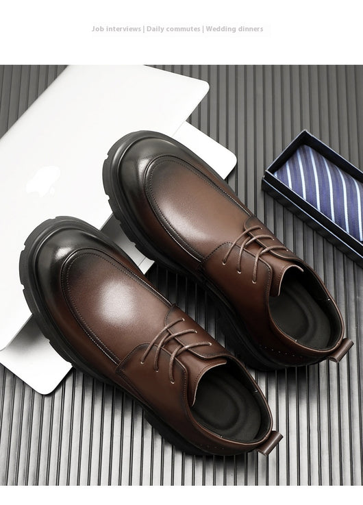 Zapatos Formales de Cuero con Plantilla Elevadora para Hombre - Image 14