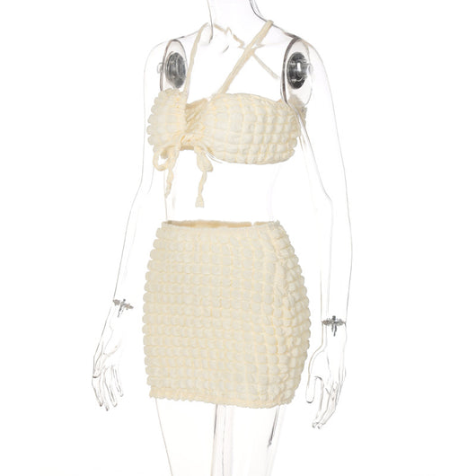 Falda Ajustada para Mujer con Tirantes Halter y Breteles Finos - Image 7