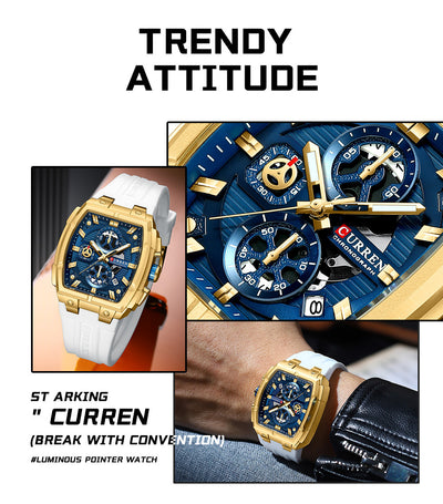 Reloj de Pulsera Hombre Impermeable con Calendario y Seis Agujas - Image 24