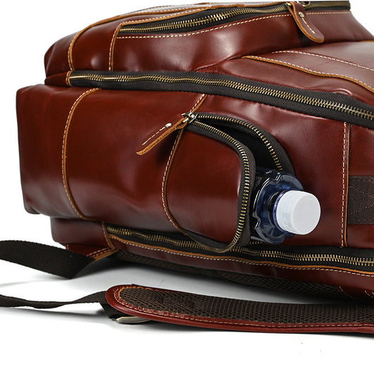 Mochila Ejecutiva de Cuero Genuino Retro - Capacidad Grande para Laptop 15 pulgadas - Image 35