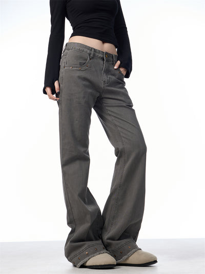 Pantalones Skinny Retro Talle Alto Elásticos con Bota Acampanada para Mujer - Image 13