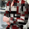 Camisa Cardigan Estampada de Manga Larga Estilo Europeo y Americano para Hombre