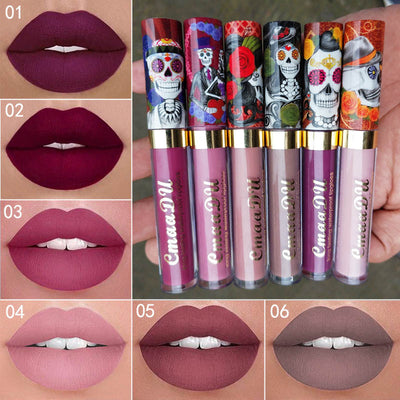 Labial Brillo Metálico Perlado Calavera - Efecto Espejo - Image 14