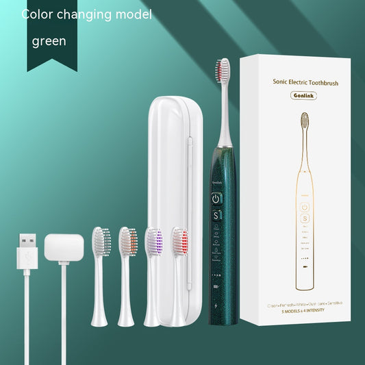 Cepillo de Dientes Eléctrico Ultrasónico Inalámbrico Portátil con Vibración - Image 2