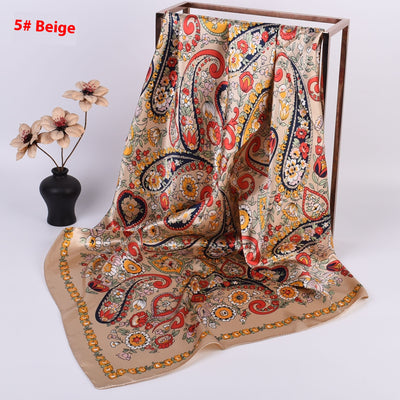 Pañuelo de Seda Estampado Anacardo Xinjiang Grande - Image 17