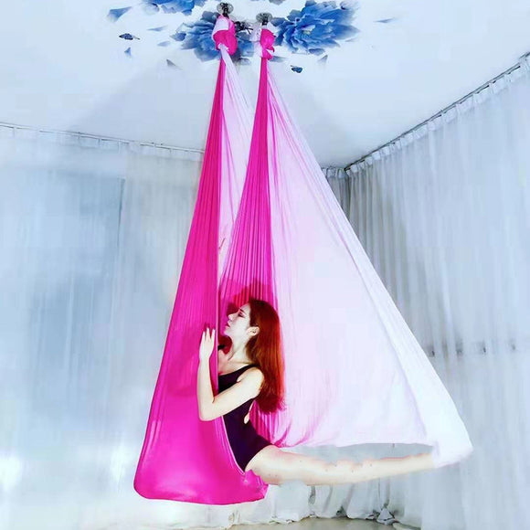 Hamaca de Yoga Aéreo Antigravedad con Degradado de Colores