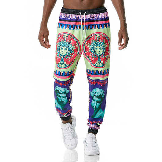 Pantalones de Chándal Retro con Estampado y Puños Ajustados - Image 6