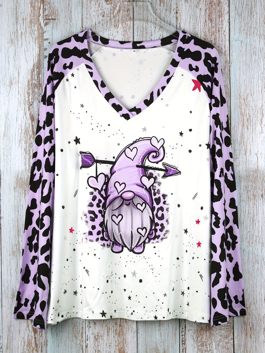 Playera Navideña Estampada Talla Grande para Mujer, Manga Larga - Image 36