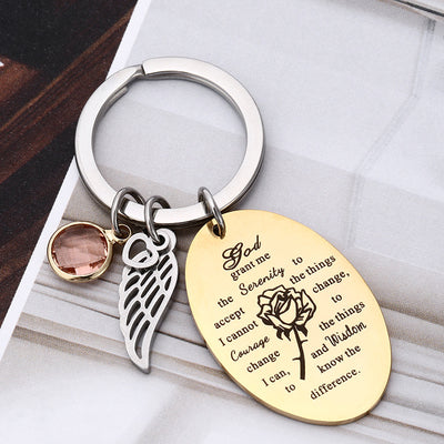 Llavero de Acero Inoxidable con Diseño Personalizado Inglés - Image 5