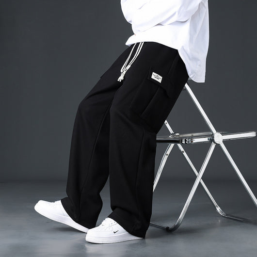 Pantalones Casuales Hombre Corte Amplio y Drapeado - Image 12