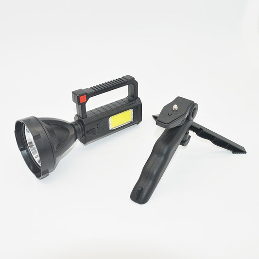 Linterna LED Camping COB con Soporte y Luz de Búsqueda