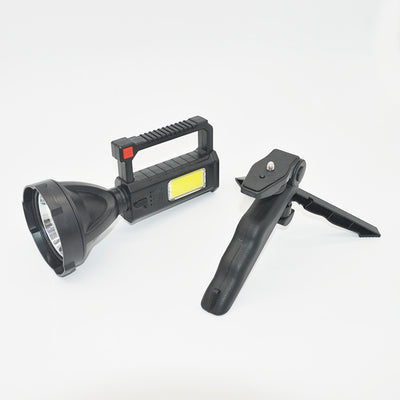 Linterna LED Camping COB con Soporte y Luz de Búsqueda