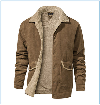 Chaqueta de Cachemira Gruesa para Hombre - Corte Holgado y Casual - Image 14