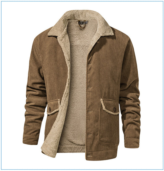 Chaqueta de Cachemira Gruesa para Hombre - Corte Holgado y Casual - Image 14