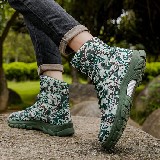 Botas de Senderismo Camuflaje Talla Grande con Forro Polar y Suela Reforzada - Image 4
