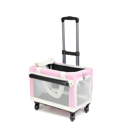 Carrito Transportador Multimascotas Portátil y Transpirable para Gatos y Perros - Image 20