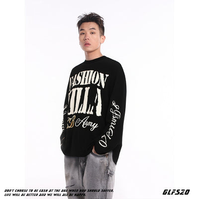 Sudadera Gótica con Capucha para Hombre - Estilo Urbano de Manga Larga - Image 3