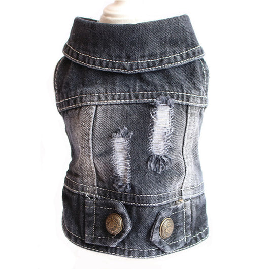Chaleco Denim para Perros Pequeños - Abrigo de Moda Primavera para Mascotas - Image 8