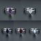 Anillo de Plata 925 con Amatista Natural Tallada