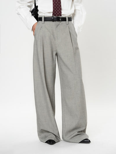 Pantalones Casuales Rectos con Corte Vertical y Acabado Liso - Image 28