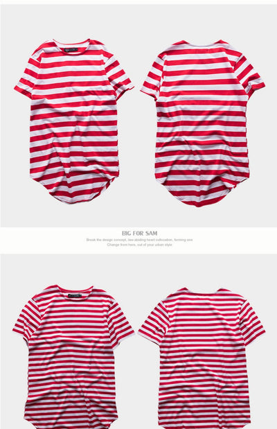 Playera Unisex de Rayas Cuello Redondo Largo - Estilo Mar y Alma - Image 18