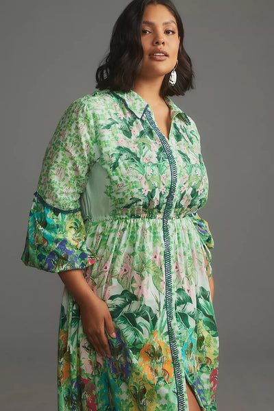 Vestido Camisero Floral de Manga Larga para Mujer - Image 16