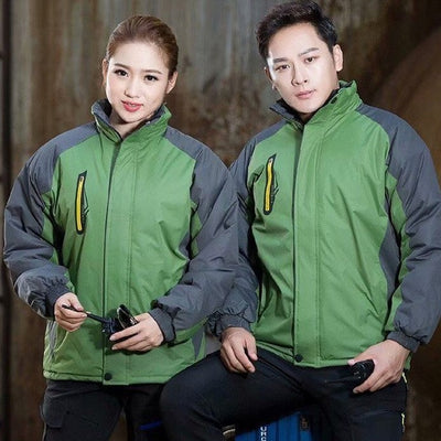 Chaqueta Impermeable Térmica Unisex con Forro Polar para Invierno