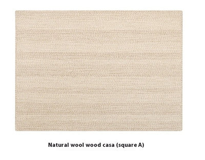 Alfombra de Lana Natural Blanco Leche - Diseño Moderno Minimalista para Sala y Dormitorio - Image 9