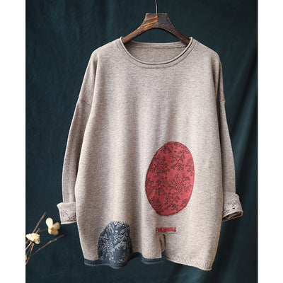 Suéter Largo Artístico de Tejido Jacquard Estilo Folclórico para Mujer - Image 18