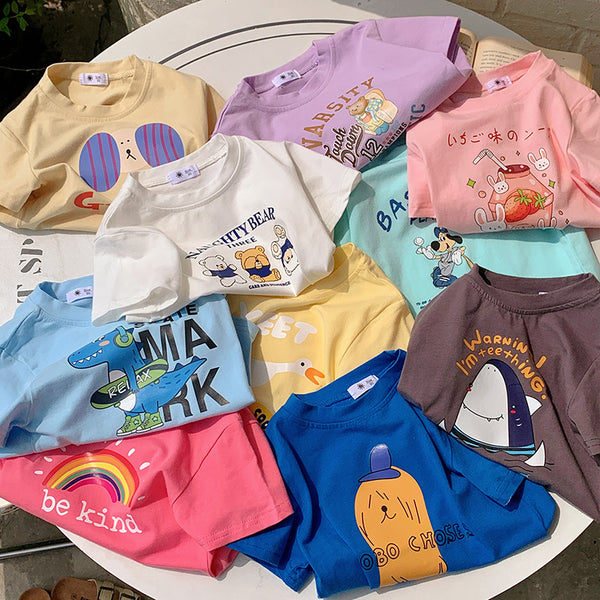 Camiseta Infantil Manga Corta para Verano