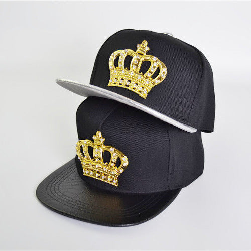Gorra de Béisbol Hip-hop con Visera Plana y Detalles Diamantados para Protección Solar - Image 2