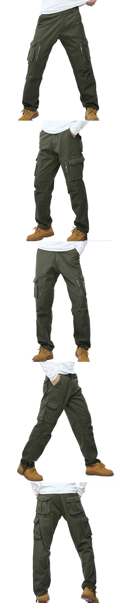 Pantalones de Trabajo Casual para Hombre con Bolsillos Funcionales - Invierno - Image 10