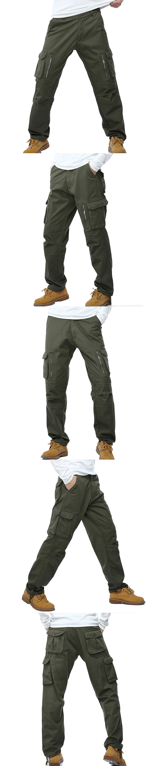 Pantalones de Trabajo Casual para Hombre con Bolsillos Funcionales - Invierno - Image 10