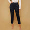 Pantalón Casual de Cintura Alta Slim Fit Cómodo