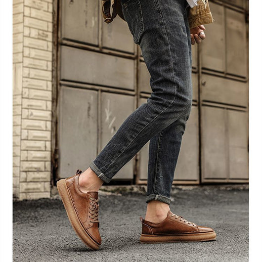 Zapatos de Cuero Británico Transpirables - Estilo Casual y Versátil - Image 14