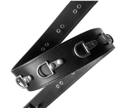 Cinturón de Cuero Ajustable con Hebilla de Montura y Cierre de Velcro - Image 9