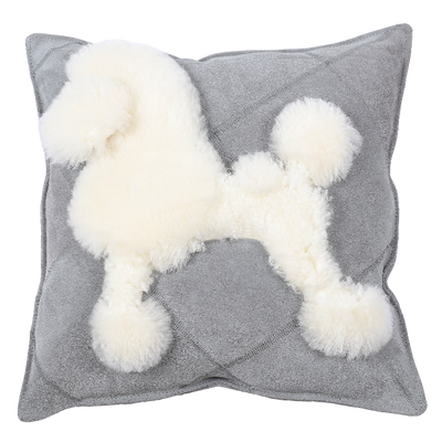 Almohada Decorativa Perro Cartoon en Cuero y Lana - Image 11