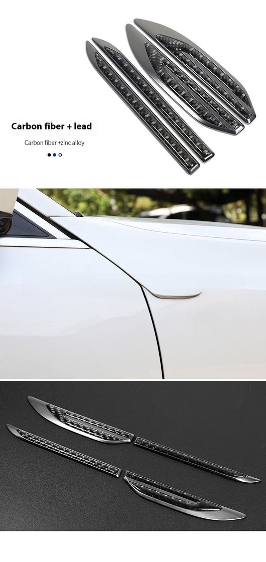 Adhesivo Lateral de Fibra de Carbono con Hoja Metálica - Personalidad Automotriz - Image 14